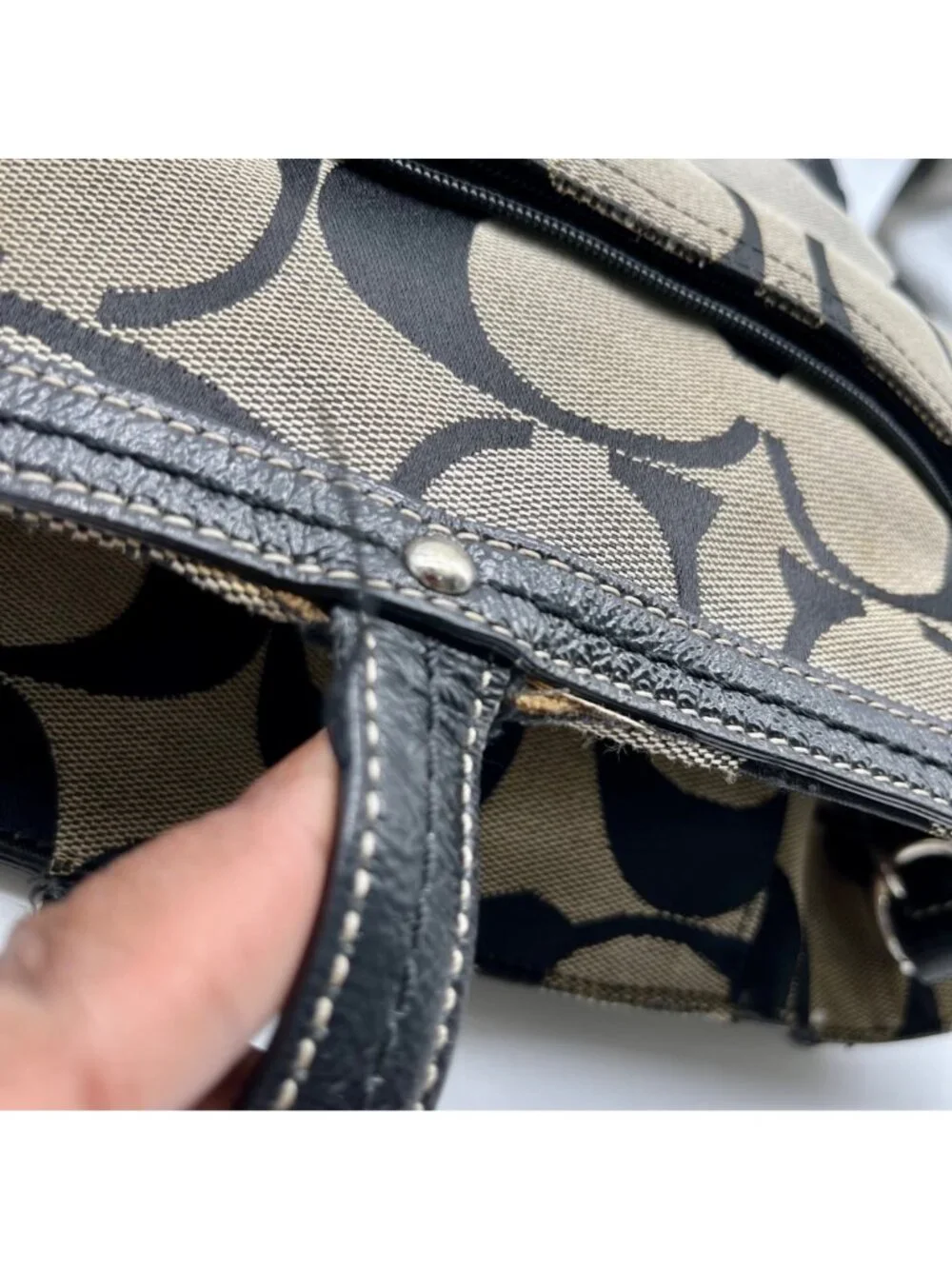 Coach Signature Canvas Diaper Bag F13803